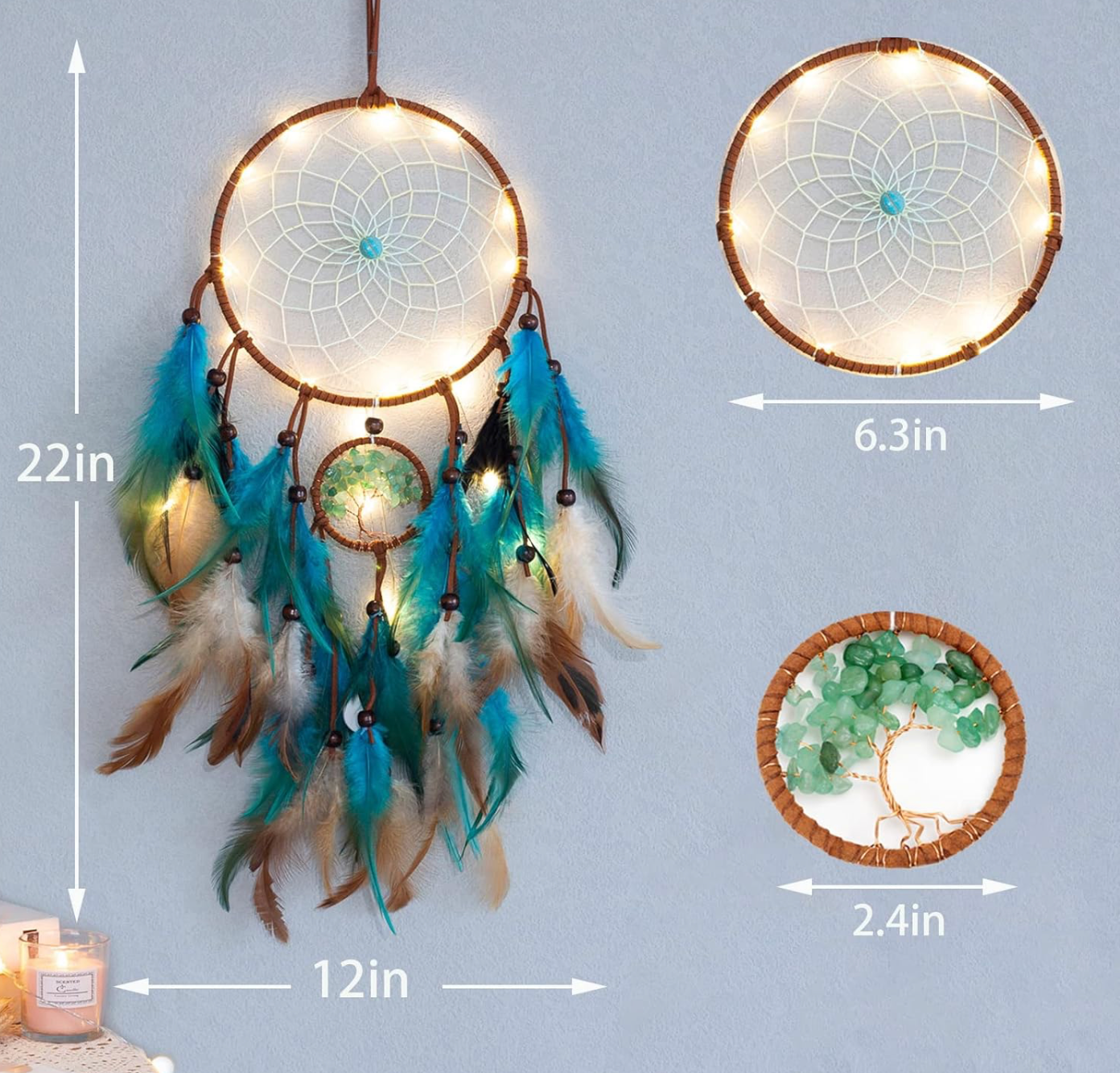 Redfeather DreamCatcher with lights