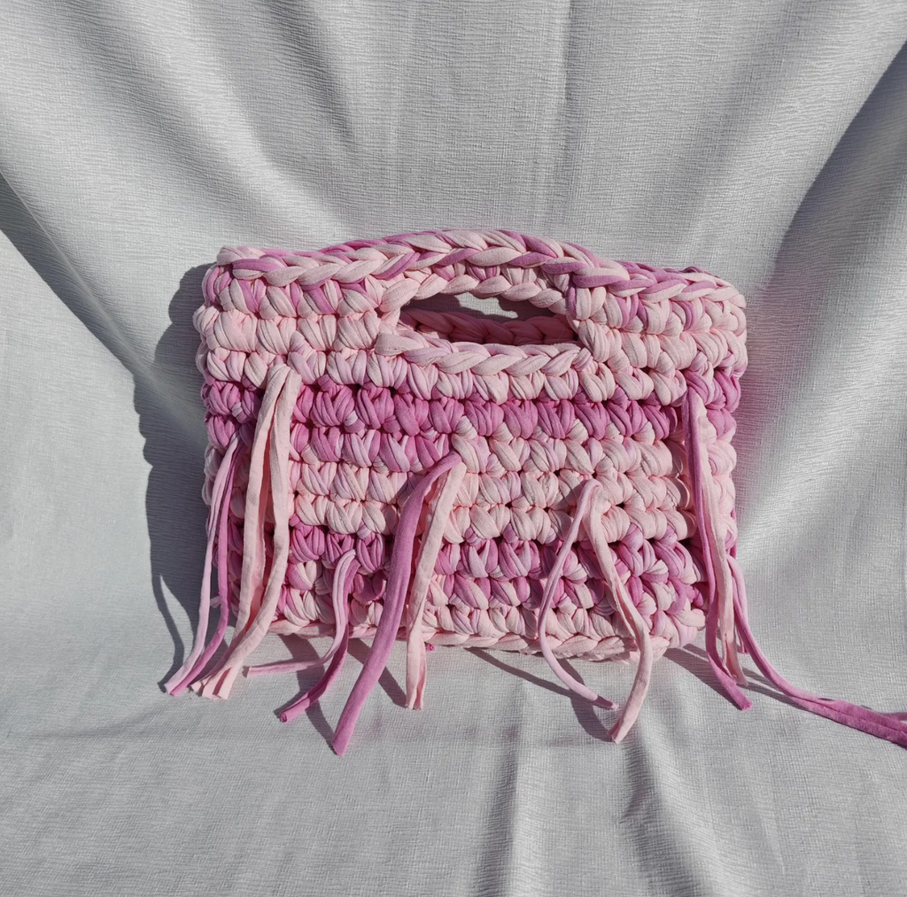 Redfeather Crochet fringed handbag