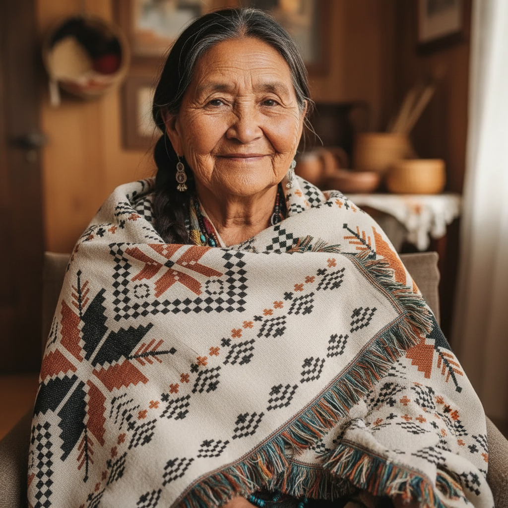 RedFeather Woven Tapestry Blanket