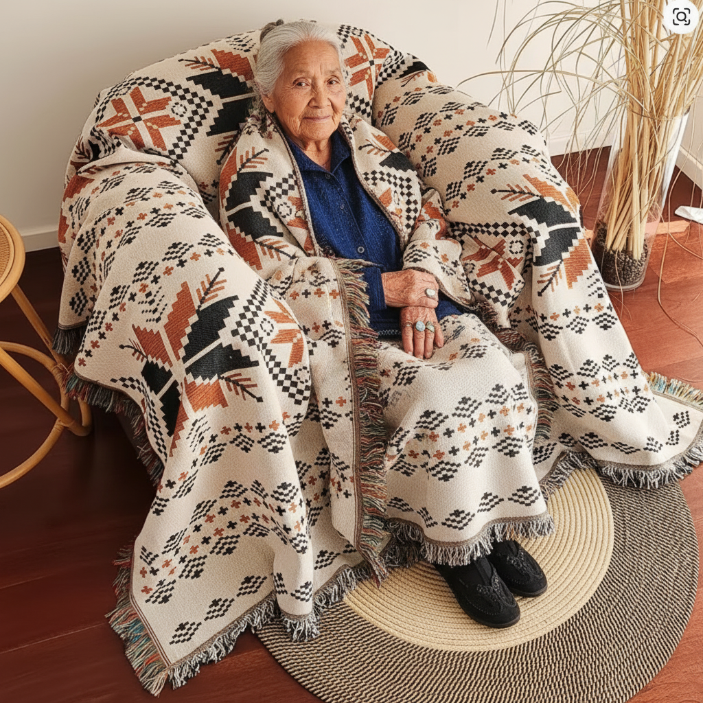 RedFeather Woven Tapestry Blanket
